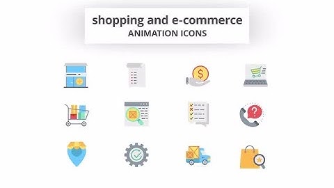 Shopping & E-Commerce - Animation Icons After Effects Templates