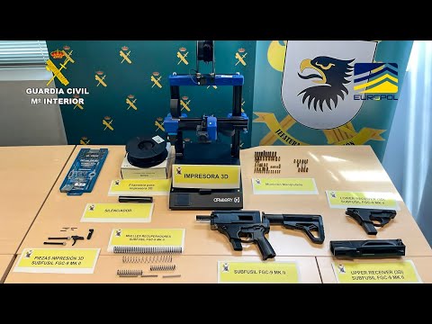 Desmantelan en Madrid un taller clandestino en el que fabricaban armas de fuego con impresoras 3D