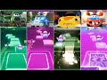 Lightning McQueen Eater  VS McQueen Eater Cars VS Tiles Hop EDM Rush 🎶