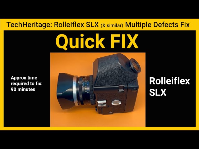 Quick Fix - Rolleiflex SLX2 (and similar camera body) repair for