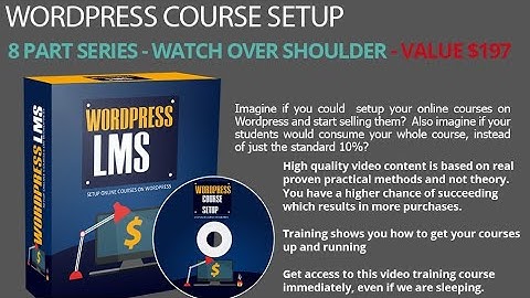 start earning with WordPress LMS setup 100% free full course part 3