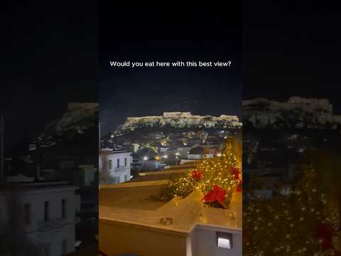 Dinner with Acropolis View ✨ Athens Rooftop Vibes