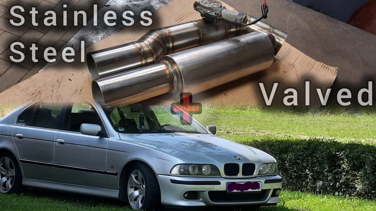 DIY Exhaust Muffler BMW e39 Exhaust Sound YouTube