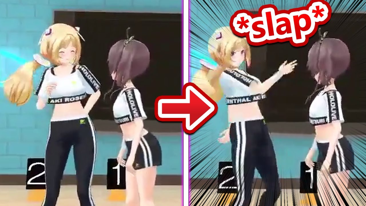 Matsuri Messing With Aki And Successfully Touched Her Booba...