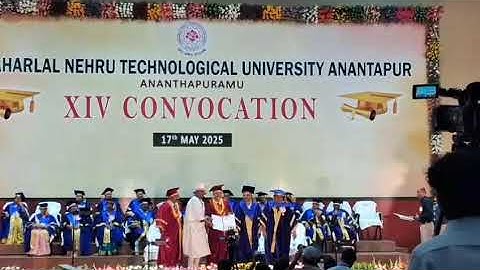 Ph.D convocation 🎓 JNTU ANANTAPUR 17 MAY 2025