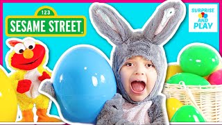 Sesame Street Toys Easter Egg Hunt With Chicken Dance Elmo