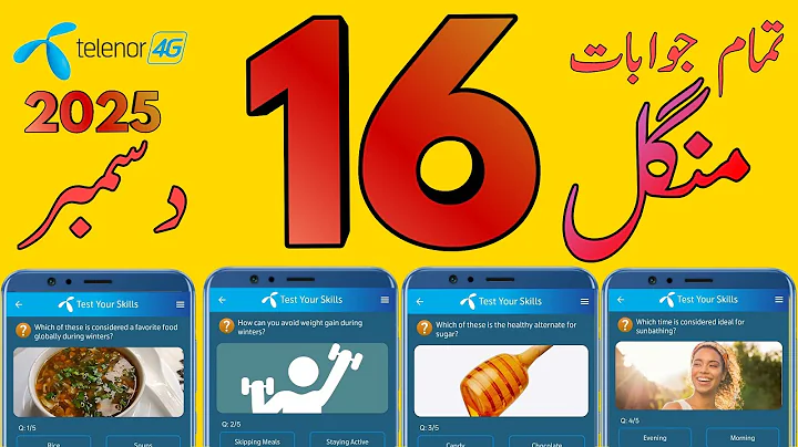 16 December 2025 Questions and Answers | My Telenor Today Questions | Telenor Questions Today