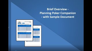 SDLCforms Agile Planning Poker Companion Form