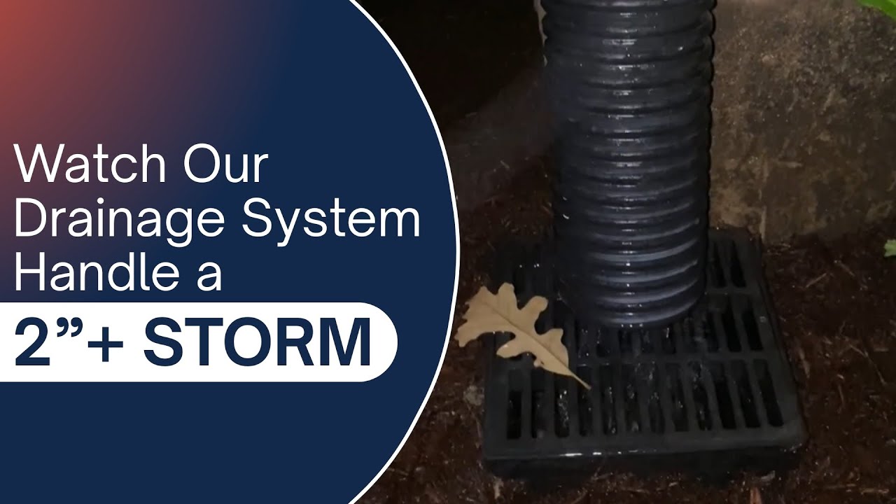 No Flooding During Heavy Rain | Professional Drainage System at Work