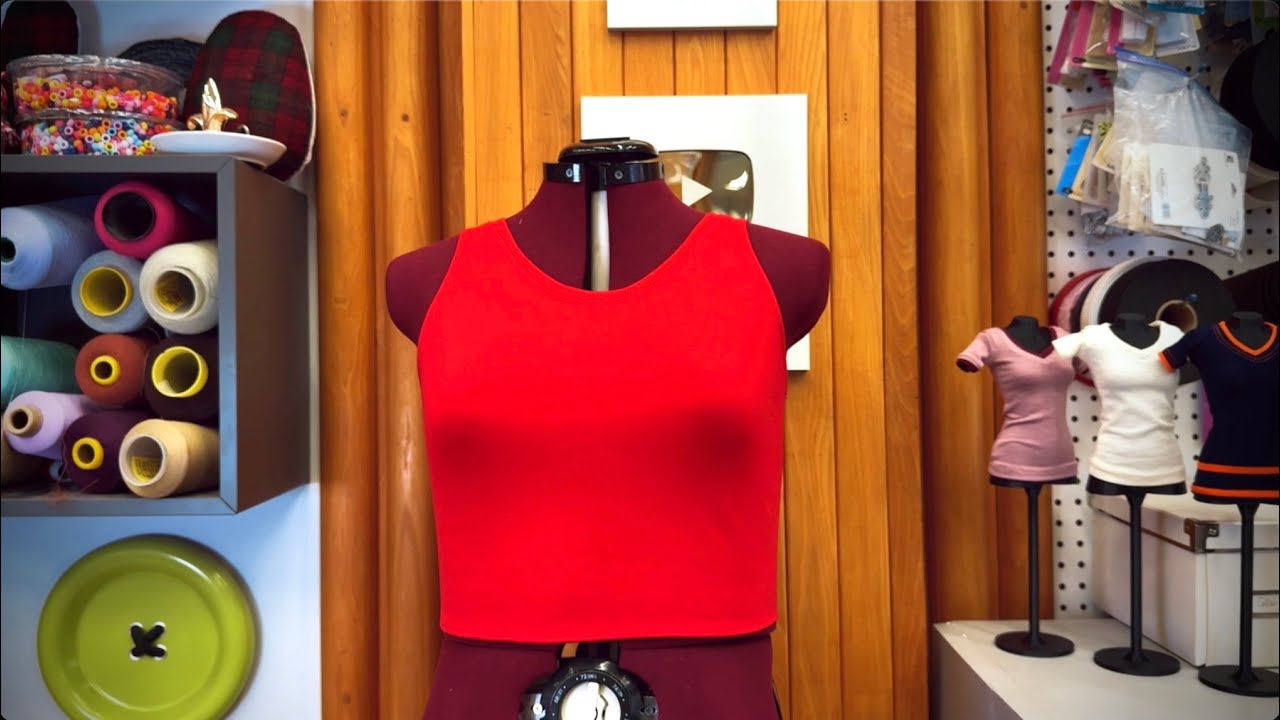 Делаем практичную красную майку! Швейные проекты своими руками