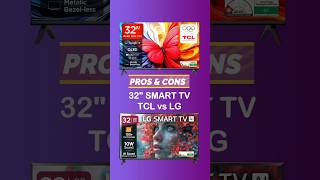 Pros & Cons: 32-inch Smart TV LG vs TCL Pros & Cons: 32-inch Smart TV LG vs TCL