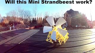 Mini Strandbeest (wind walker) time lapse