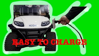How to Charge a ICON EV | Golf Cart | Salty Fryes Golf Carts