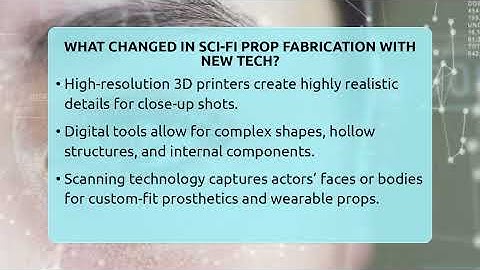 What Changed In Sci-fi Prop Fabrication With New Tech? - The SciFi Reel
