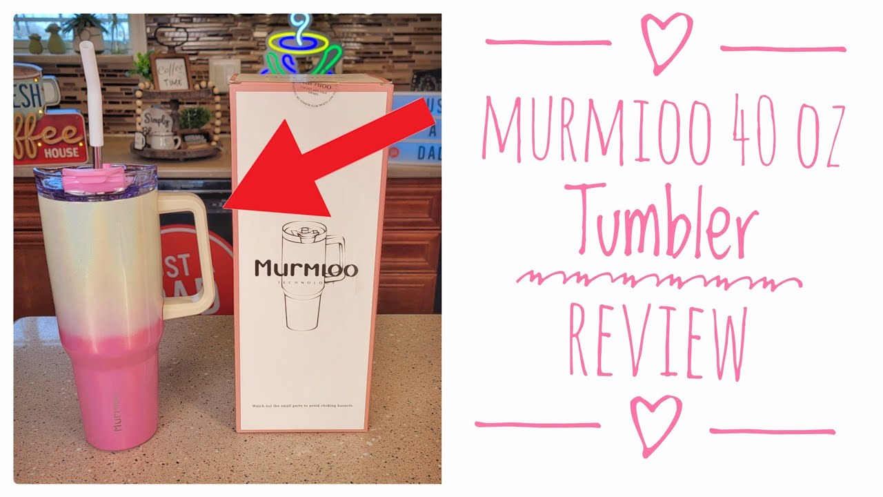 Murmioo 40 oz Tumbler with Handle & Straw Lid Review 