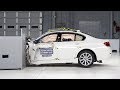 2014 BMW 5 series driver-side small overlap IIHS crash test