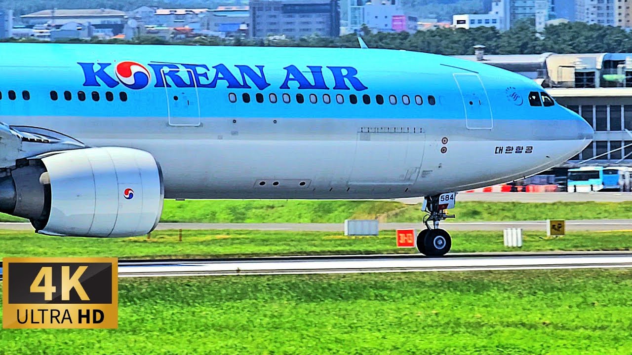 오랜만의 스포팅. 최고의 화질로 모십니다. 제주공항 이착륙 액기스 모음 [4K]