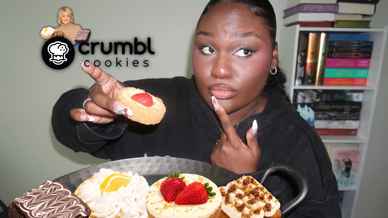 ASMR | Crumbl Cookie: Martha Stewart Menu Mukbang 🍪