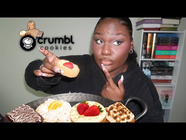 ASMR | Crumbl Cookie: Martha Stewart Menu Mukbang 🍪