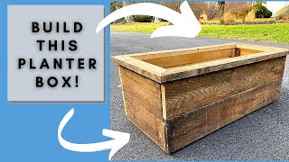 Build This Planter Box From Reclaimed Wood
