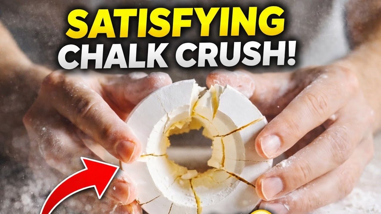 Ultimate Chalk Crushing with Hands 💥 Hard Crunchy ASMR | 10+ Minutes Relaxation