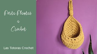 Porta Plantas, Nido a Crochet con Trapillo | Las Totoras Crochet |