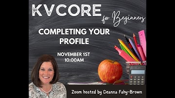 kvCore for Beginners:  Completing your Account Profile