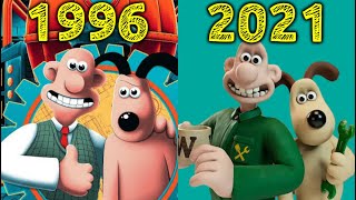 Evolution of Wallace & Gromit Games 1996-2021