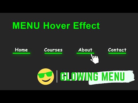 How to make CSS Menu Hover Effects using HTML and CSS | CSS Menu Hover Effects