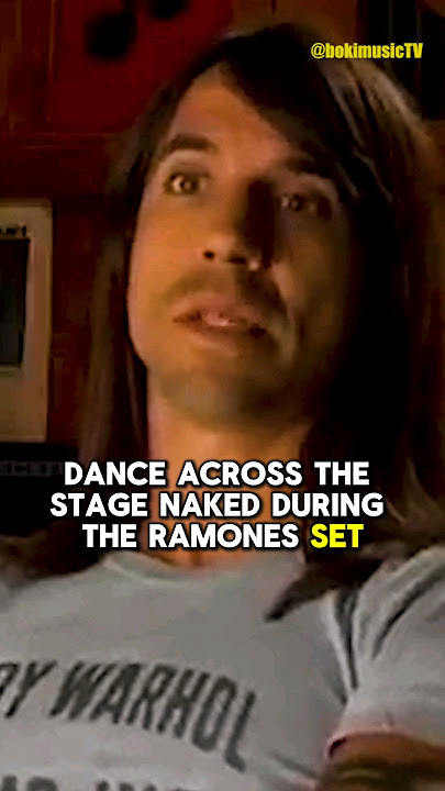 What happened at The Ramones concert? 😲 #redhotchilipeppers #rhcp #ramones #shorts