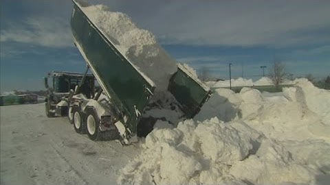 Where does the snow go after back-to-back blizzards?