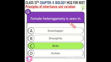 neet biology principles of inheritance and variation mcq for neet