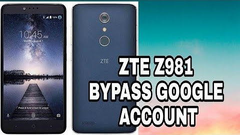 Retire ID sou ZTE Z981( How to bypass Google account on zte zmax pro z981) easy method