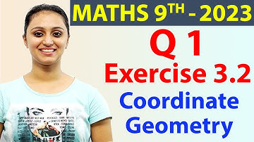 Q 1, Ex. 3.2, Page No 52, Coordinate Geometry, Class 9th Mathematics, New Syllabus 2023 CBSE