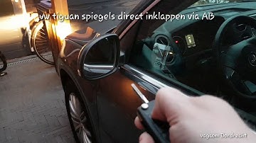Vw tiguan 2012 folding mirrors coding