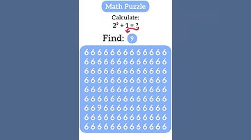Calculate 2³+1=?,Find 9|Math Puzzle| #maths #mathpuzzle #riddles #oddoneout #100k #puzzle #iqtest