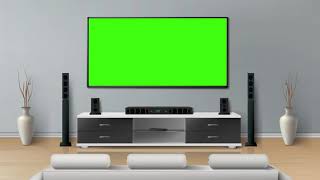 Smart tv Green Screen Effect  With Remote Control for web  All Creative Designs