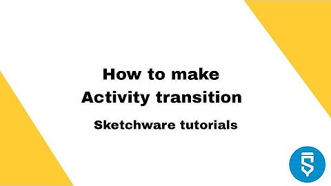 How to make activity transition in sketchware