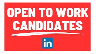 Find Candidates Open To New Opportunities | Linkedin Recruiter Training How To Resource candidates