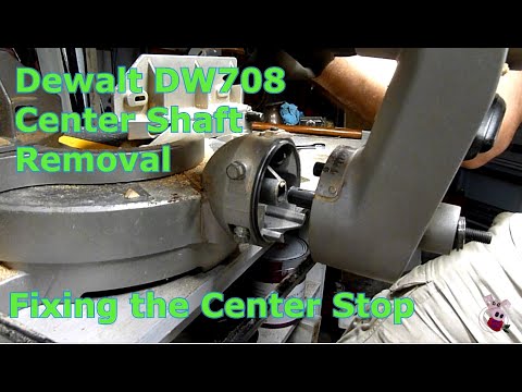 Dewalt DW708 Sliding Compound Miter Saw Center Shaft Removal