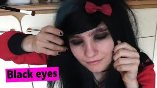 Black Eyes Emo Makeup