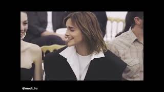 Public Emma Watson At Schiaparelli Aw Show Paris Fashion Week 04072022