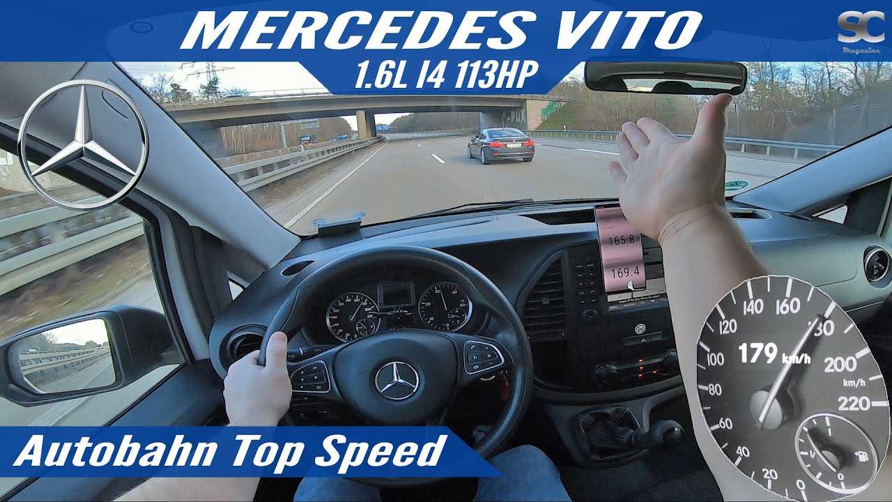 Articulation sjældenhed Musling Mercedes-Benz Vito Bus (2018) - Autobahn Top Speed Drive - YouTube
