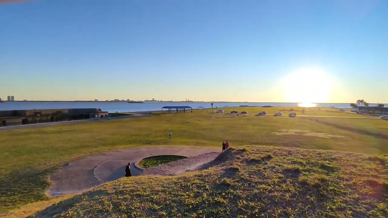 Fort Travis park view, January 16, 2022