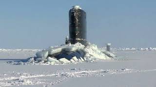 Royal Navy Nuke Sub HMS Trenchant Bursts Through Ice Layer At The North Pole