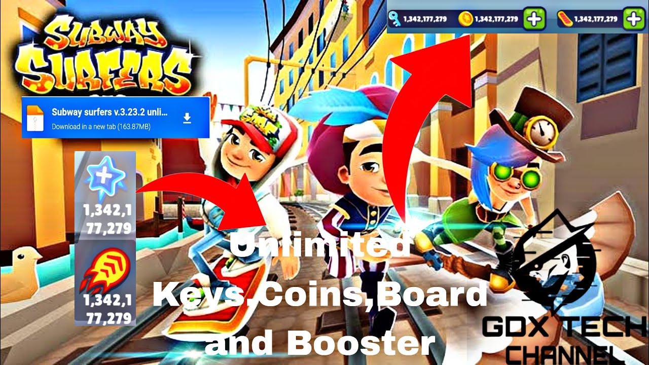 Subway surfers mod apk unlimited money and everything lastest