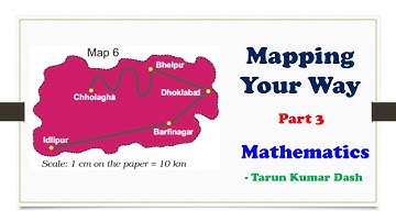 Mapping your way I Part 3 I Map Reading I Distance between towns I Class 5 I By tarun Kumar Dash