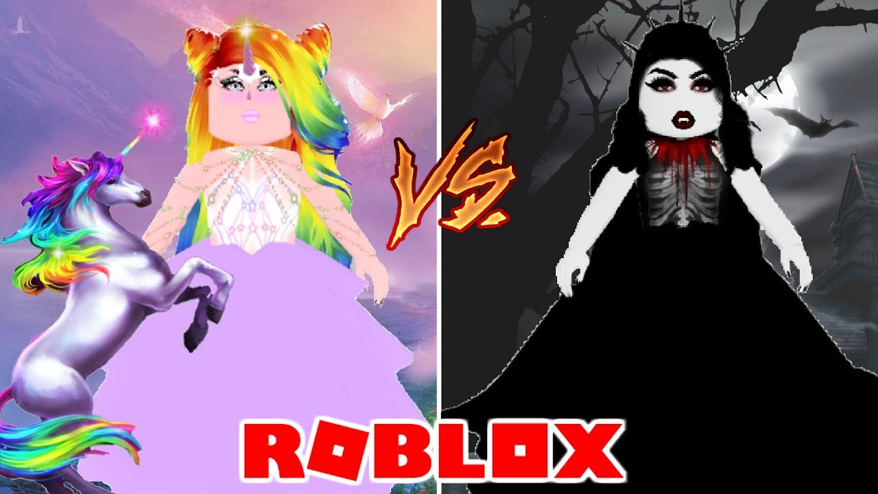 Roblox Garota Unicornio Vs Garota Vampira Batalha De Looks - roblox quarto unicornio vs quarto sereia bloxburg youtube