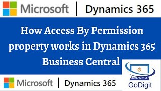 How Access By Permission property works in Dynamics 365 Business Central