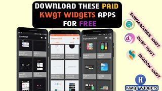 Download These Paid Kwgt Widgets Apps For Free|| Download Dusk Kwgt, Shadow Kwgt and Sugarcubes Kwgt screenshot 1
